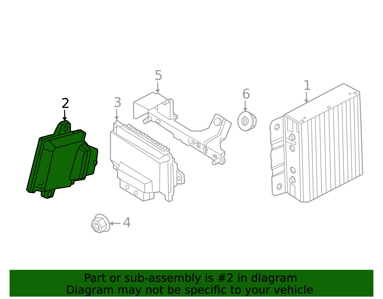 Control Module - Nissan (237F0-6CA2A) - view 2