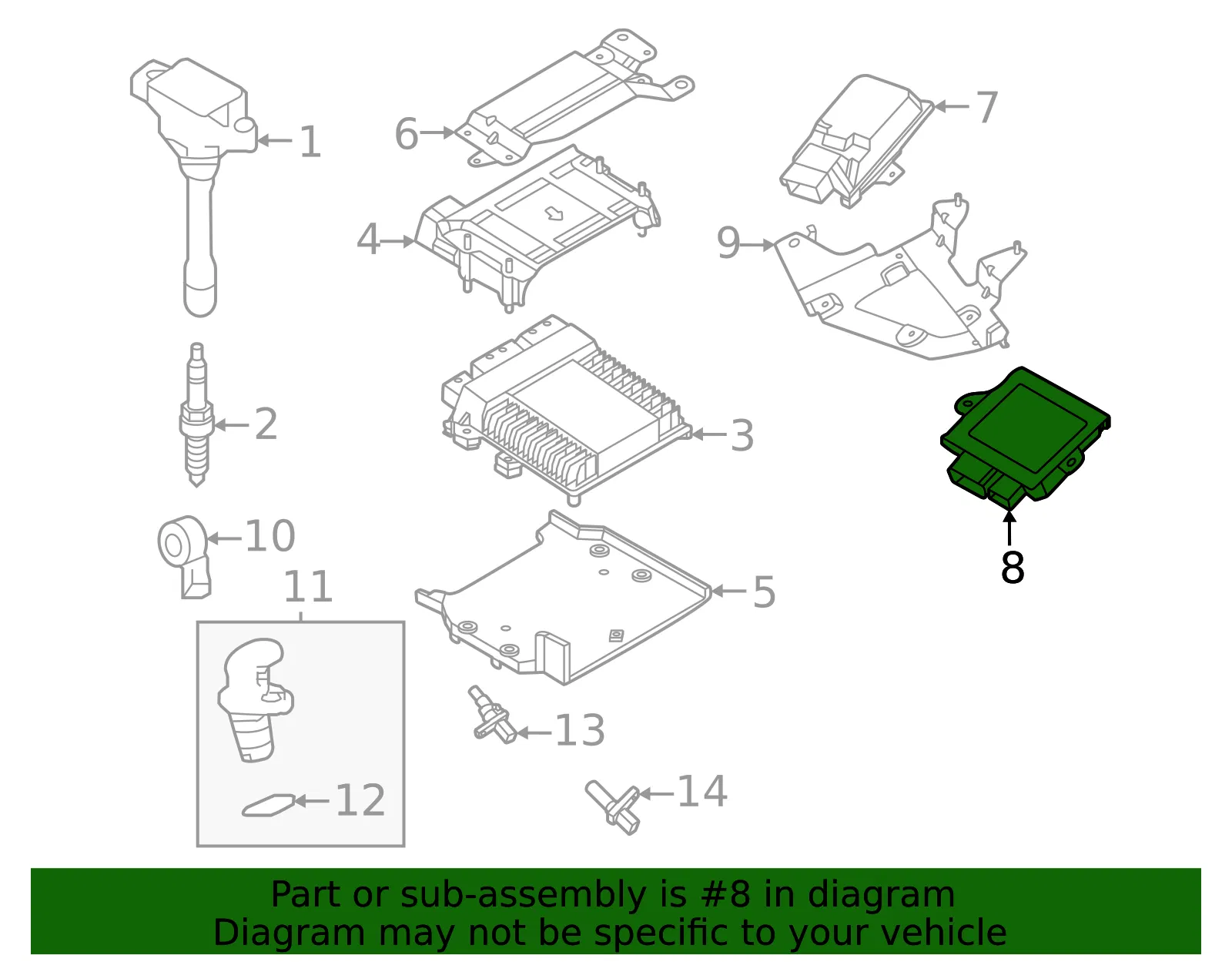 Control Module - Nissan (237F0-6SX6B) - view 2