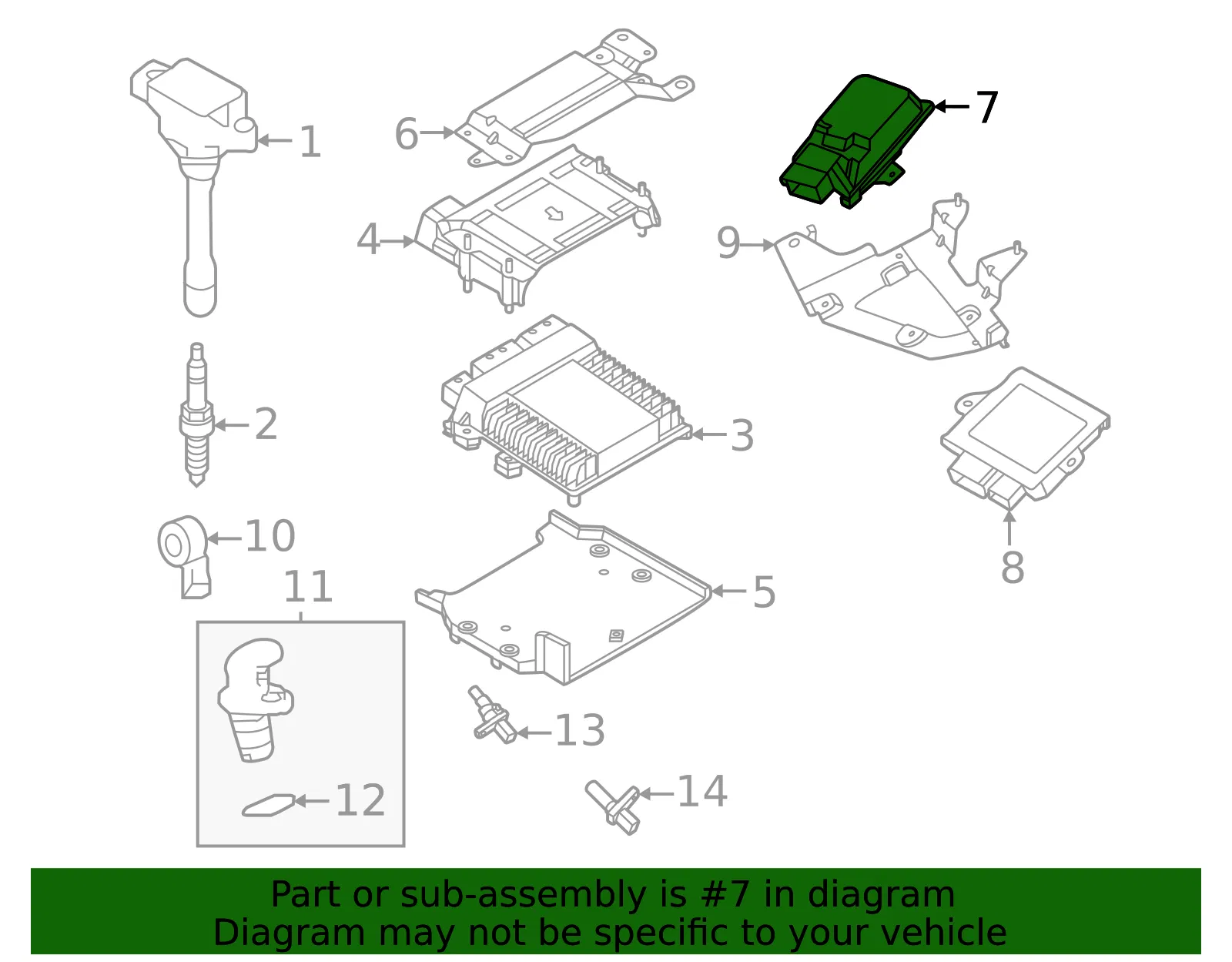 Control Module - Nissan (237H0-6TX4B) - view 2