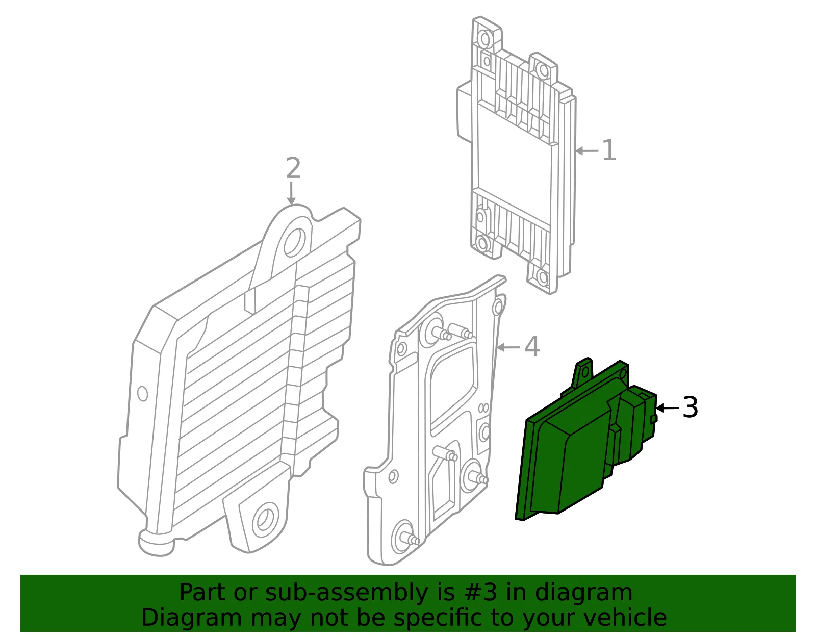 Control Module - Nissan (237H0-6UA5A) - view 2