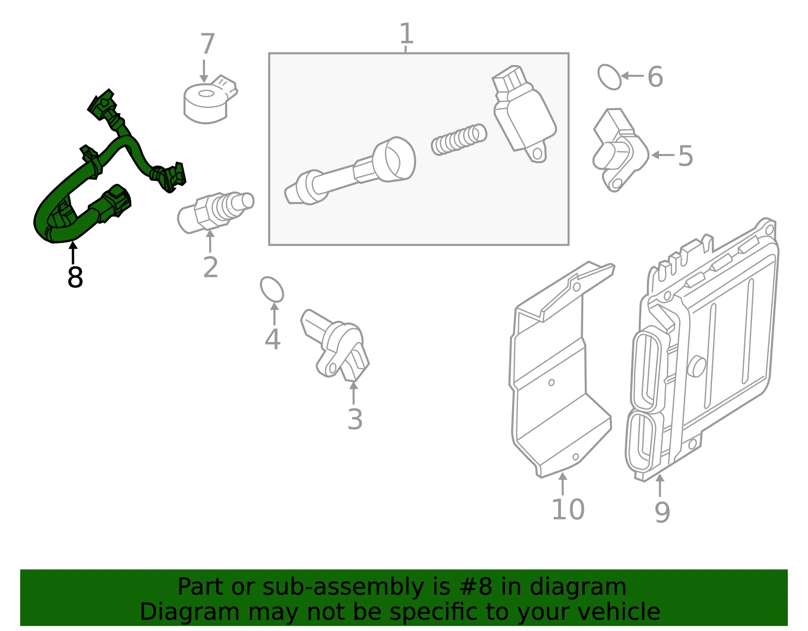 Engine Wiring Harness - Nissan (24079-ZV00A) - view 3