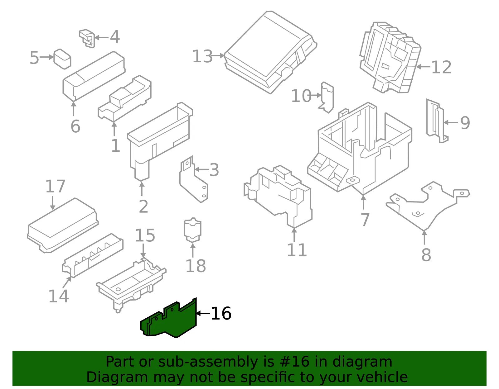 Relay Box Bracket - Nissan (24235-EZ30B) - view 2