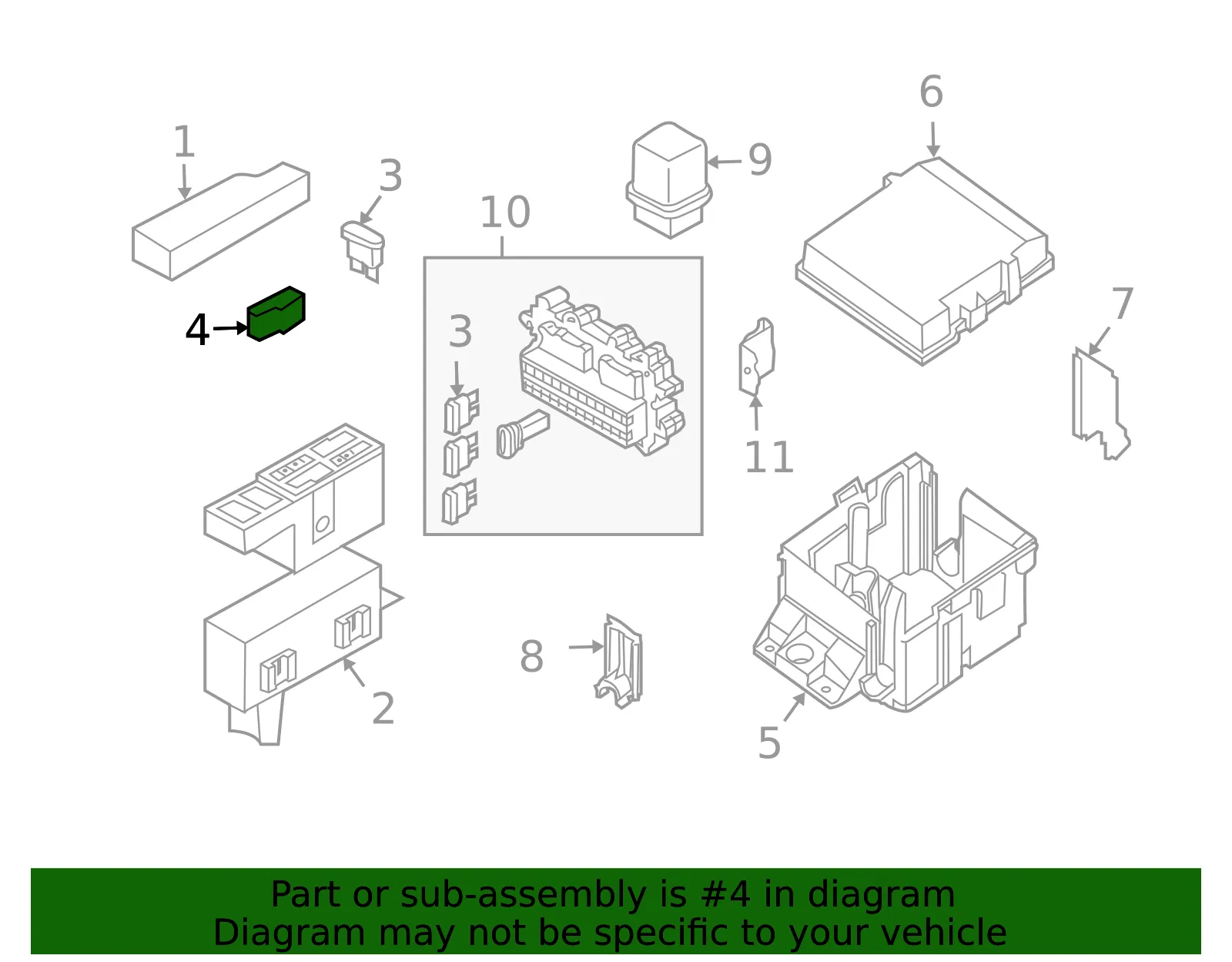 Multi-Purpose Fuse - Nissan (24370-C9912) - view 2
