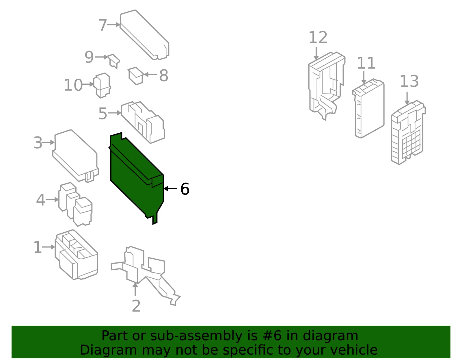 Relay Box - Nissan (24372-JF00A) - view 2