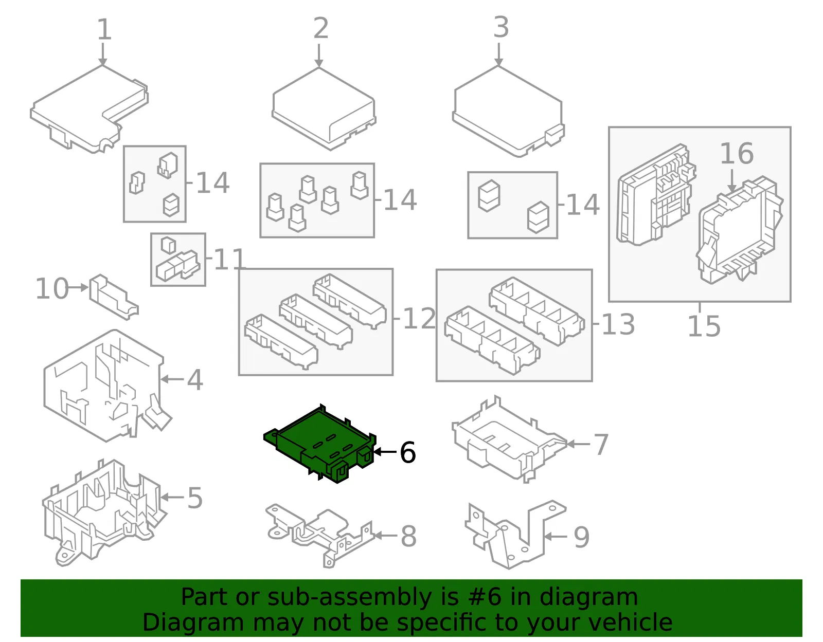 Fuse Box - Nissan (24382-1LA1C) - view 2
