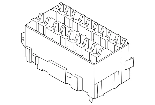 Fuse And Relay Center Cover - Nissan (24382-6RA1C)