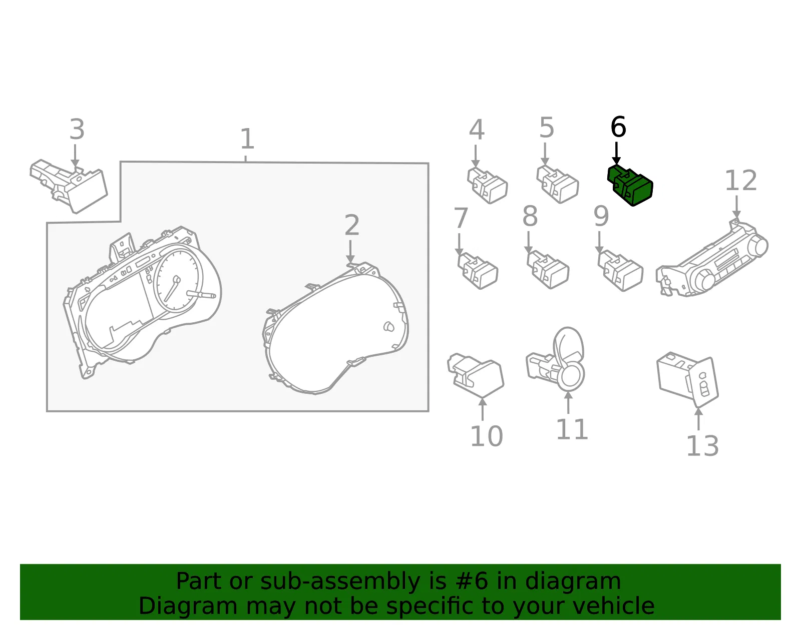 Switch - Nissan (25145-7MA0A) - view 2