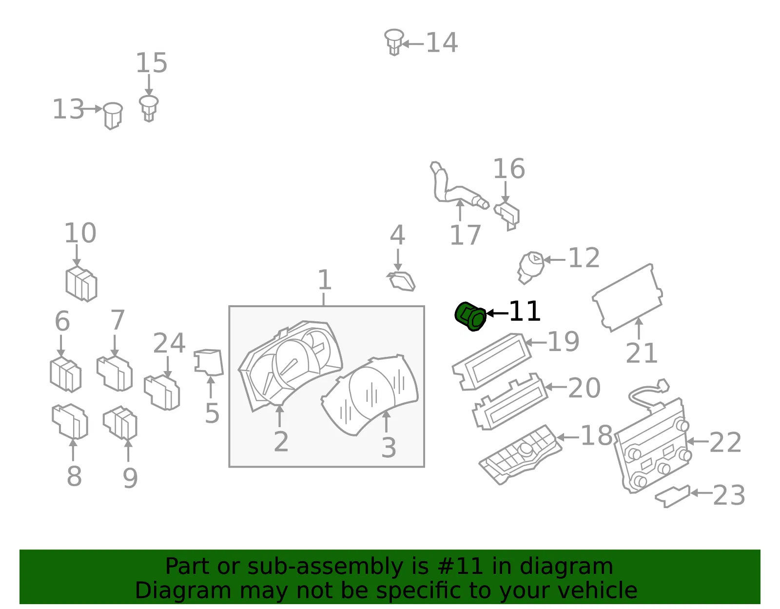 Ignition Switch - Nissan (25150-1AA0A) - view 2