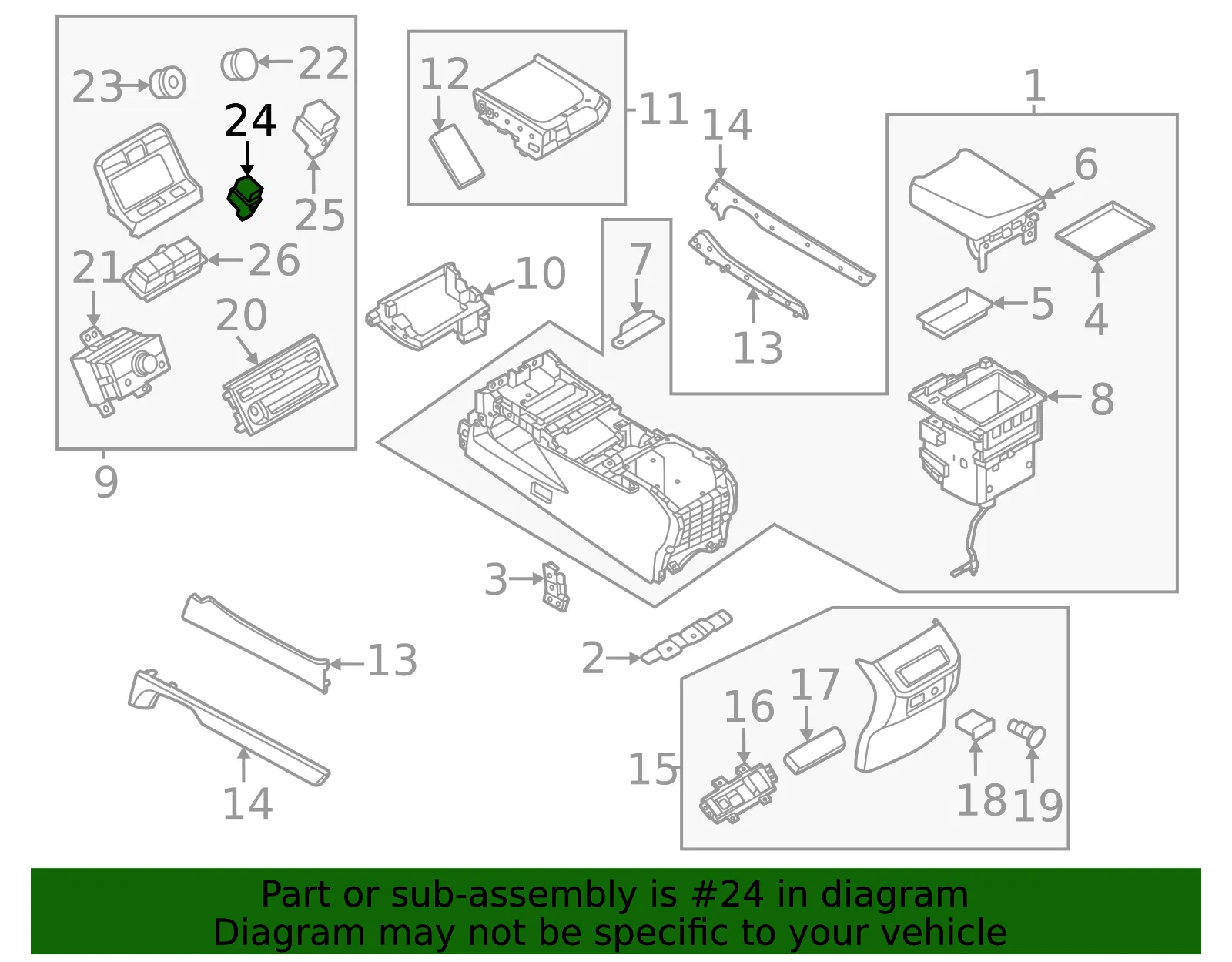 Switch - Nissan (25153-7KA0A) - view 2