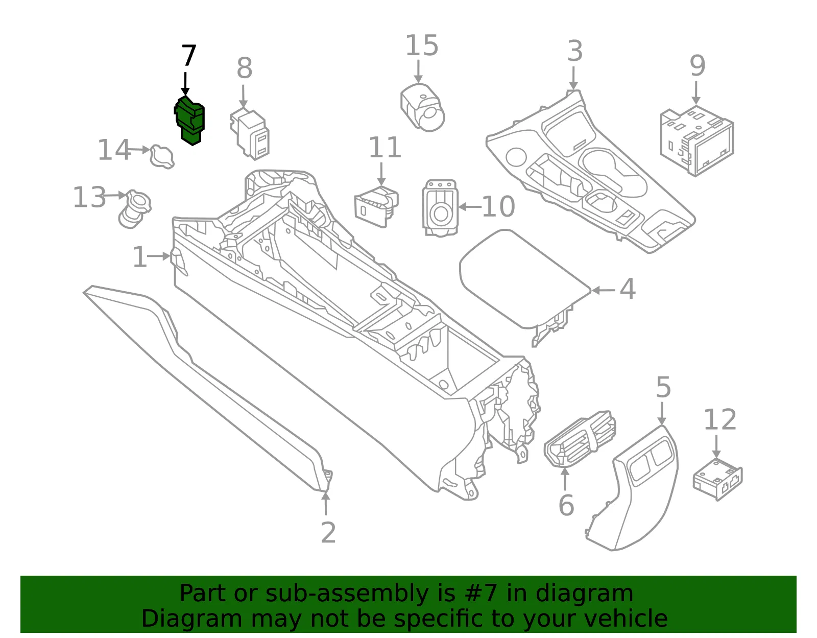 Switch - Nissan (25170-1LA1C) - view 4