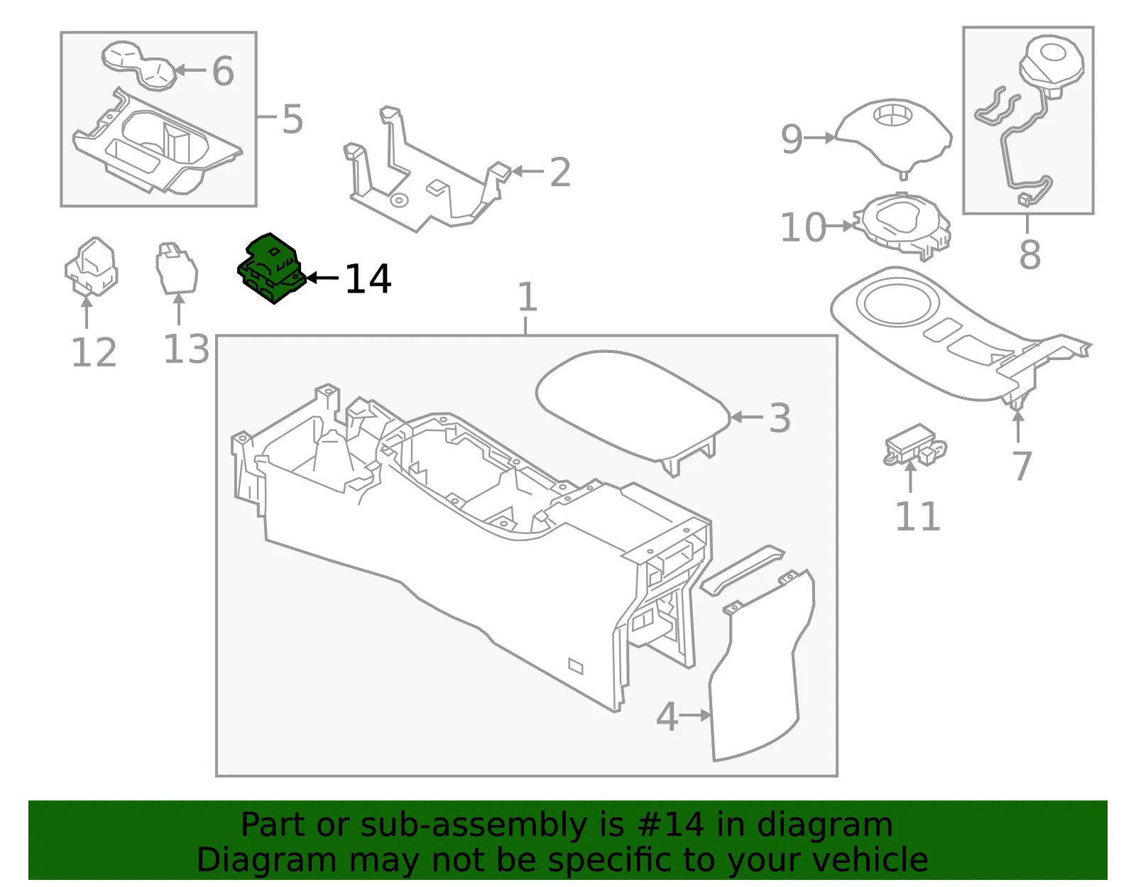 Switch - Nissan (25175-4BA0A) - view 2