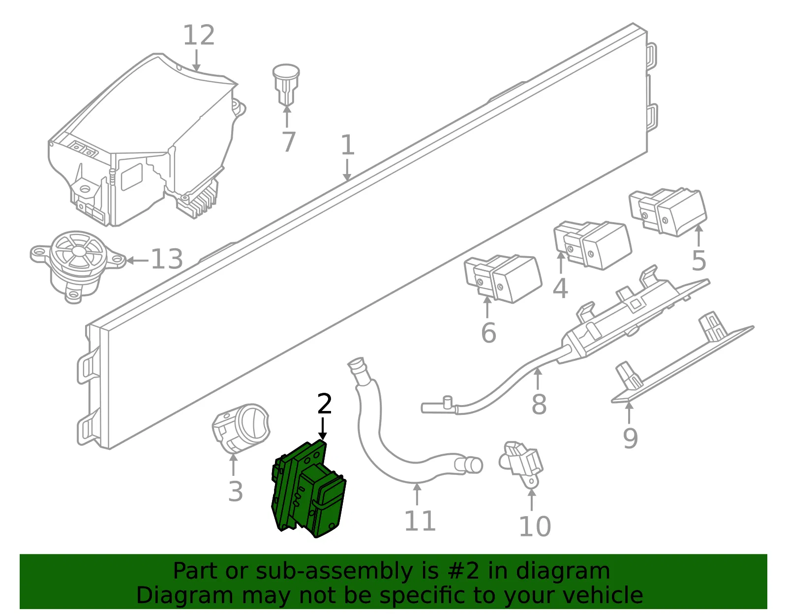 Switch - Nissan (25175-7DA0A) - view 2