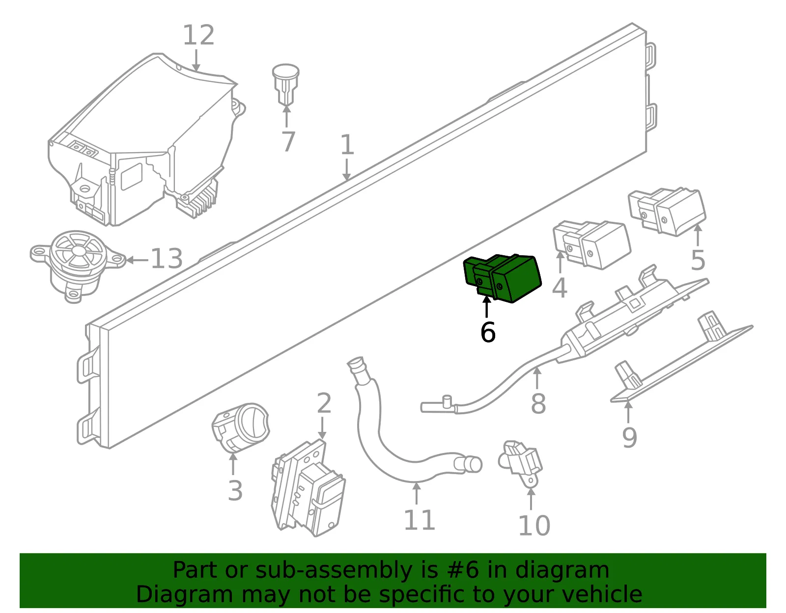 Switch - Nissan (25261-5MP0A) - view 2