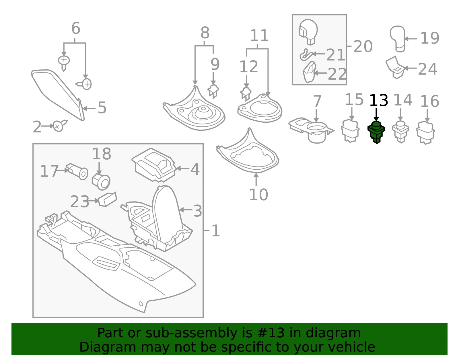 Hazard Switch - Nissan (25290-1EA0C) - view 2