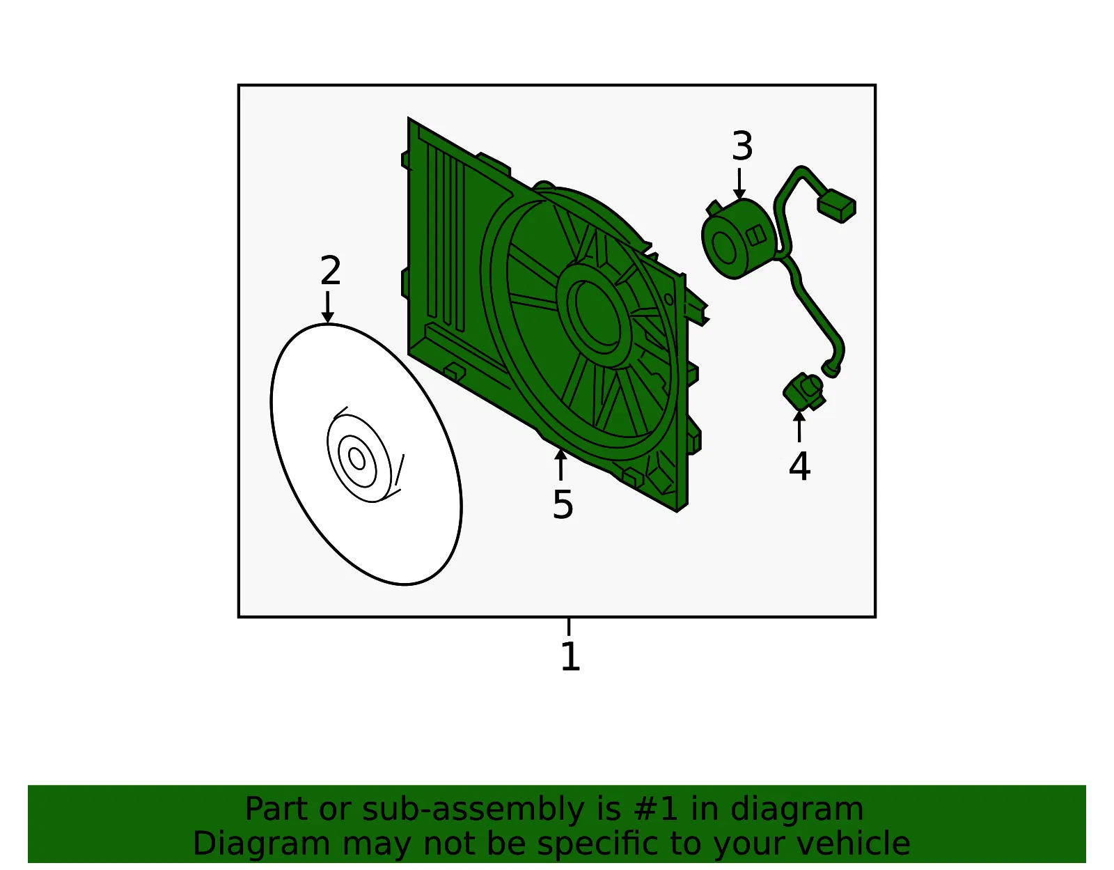 Fan Module - Kia (25380-1F381) - view 2