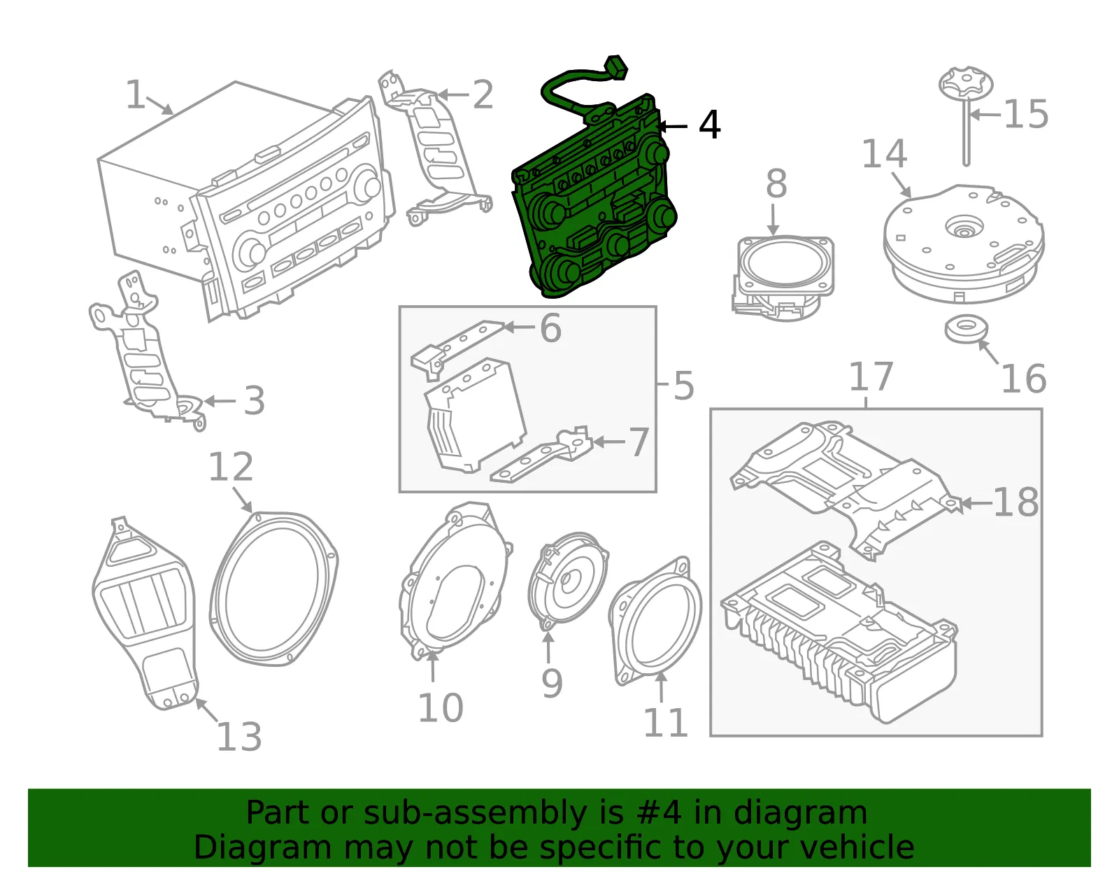 Radio Module Interface - Nissan (25391-1EA6A) - view 2