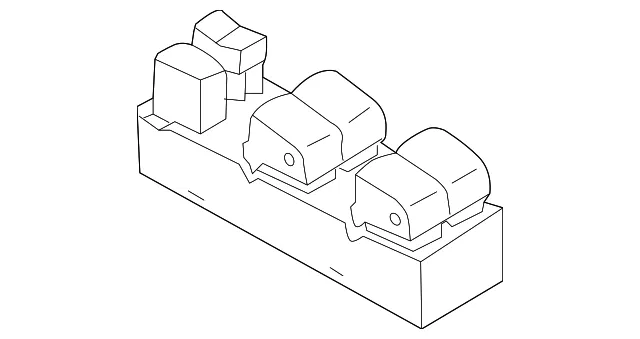 Window Switch - Nissan (25401-5EA1A) - view 2