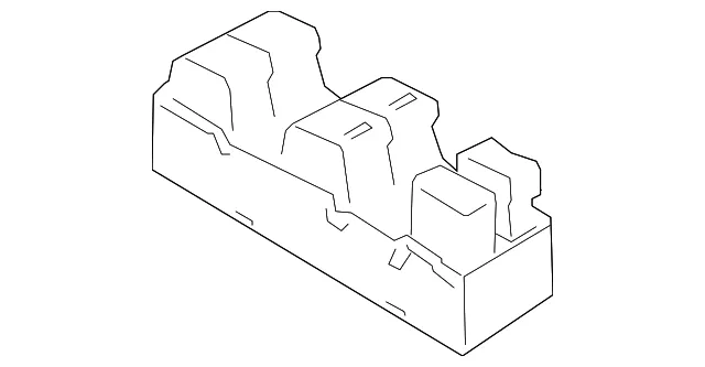Window Switch - Nissan (25401-6MA0D) - view 2