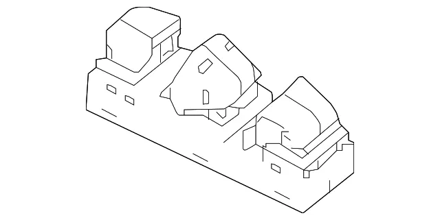 Window Switch - Nissan (25411-6CA1A) - view 5