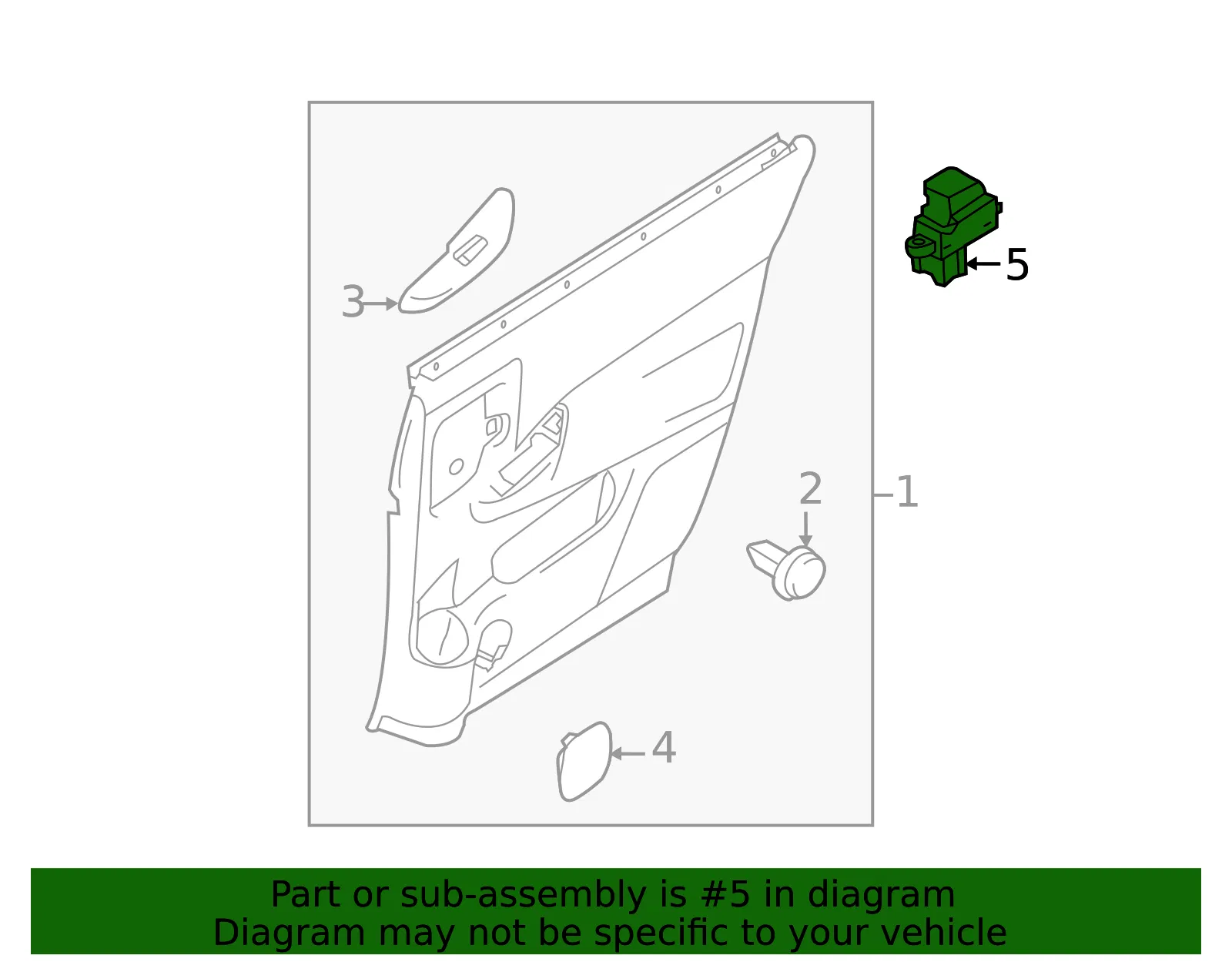 Window Switch - Nissan (25411-JA05A) - view 2