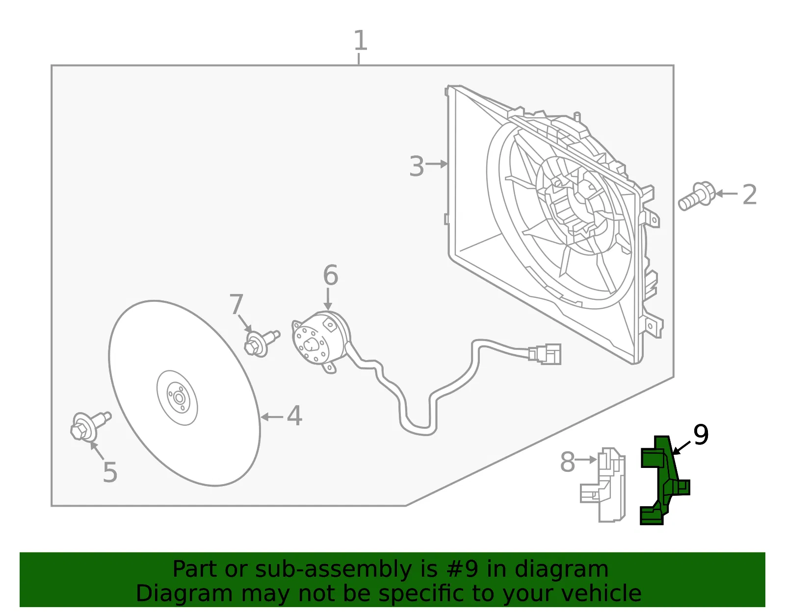 Control Module Bracket - Kia (25494-3M000) - view 2