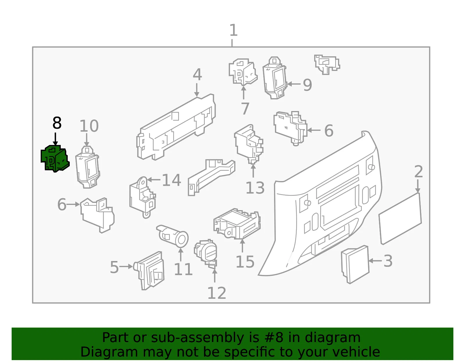 Switch - Nissan (25500-1BA2A) - view 2