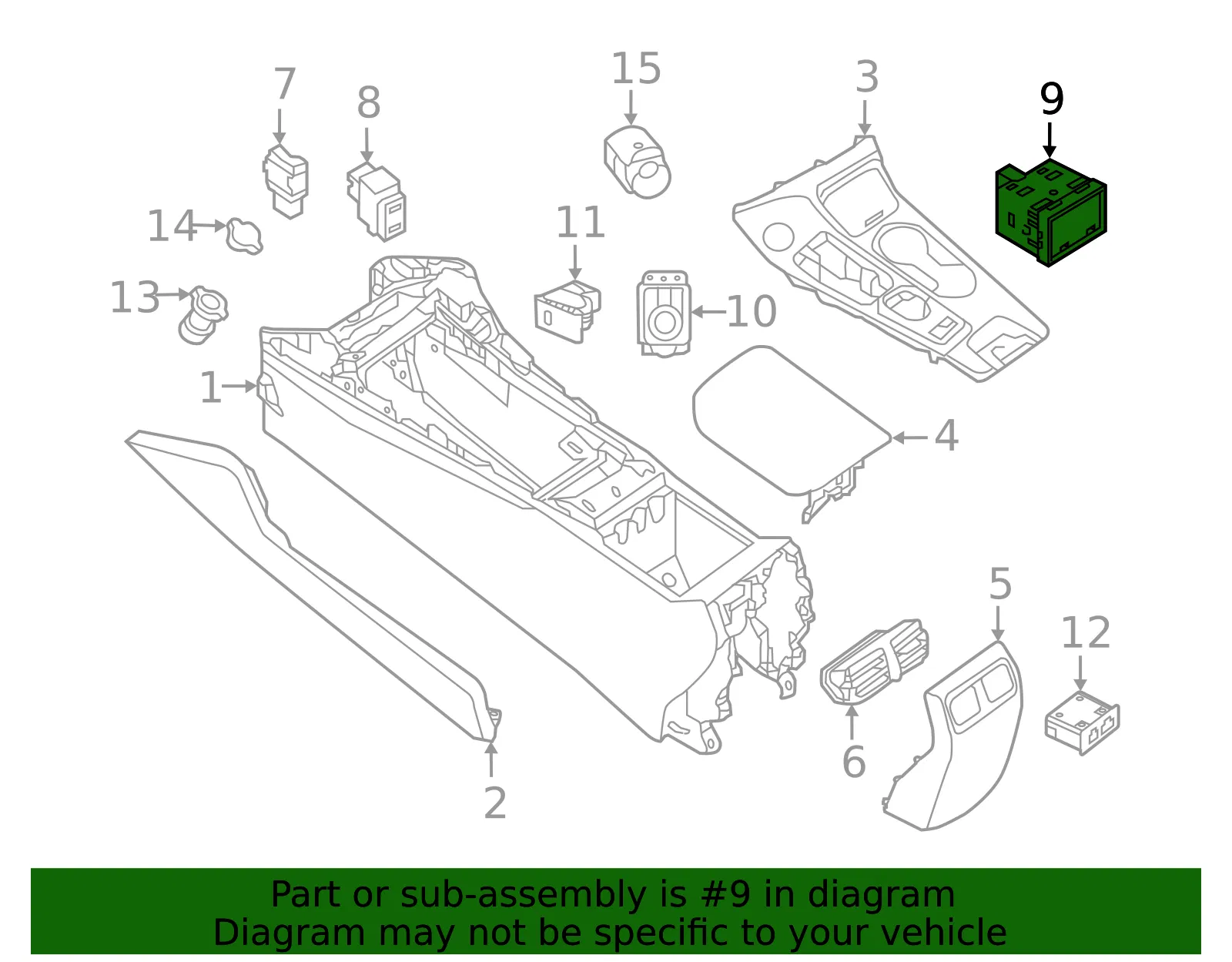 Switch - Nissan (25535-4RA0A) - view 3