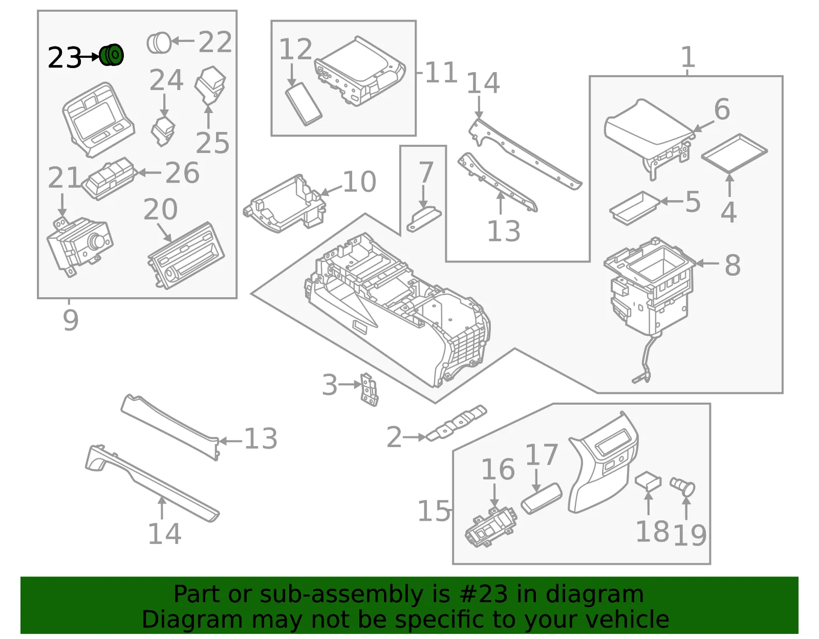 Switch - Nissan (25535-7KA1A) - view 2