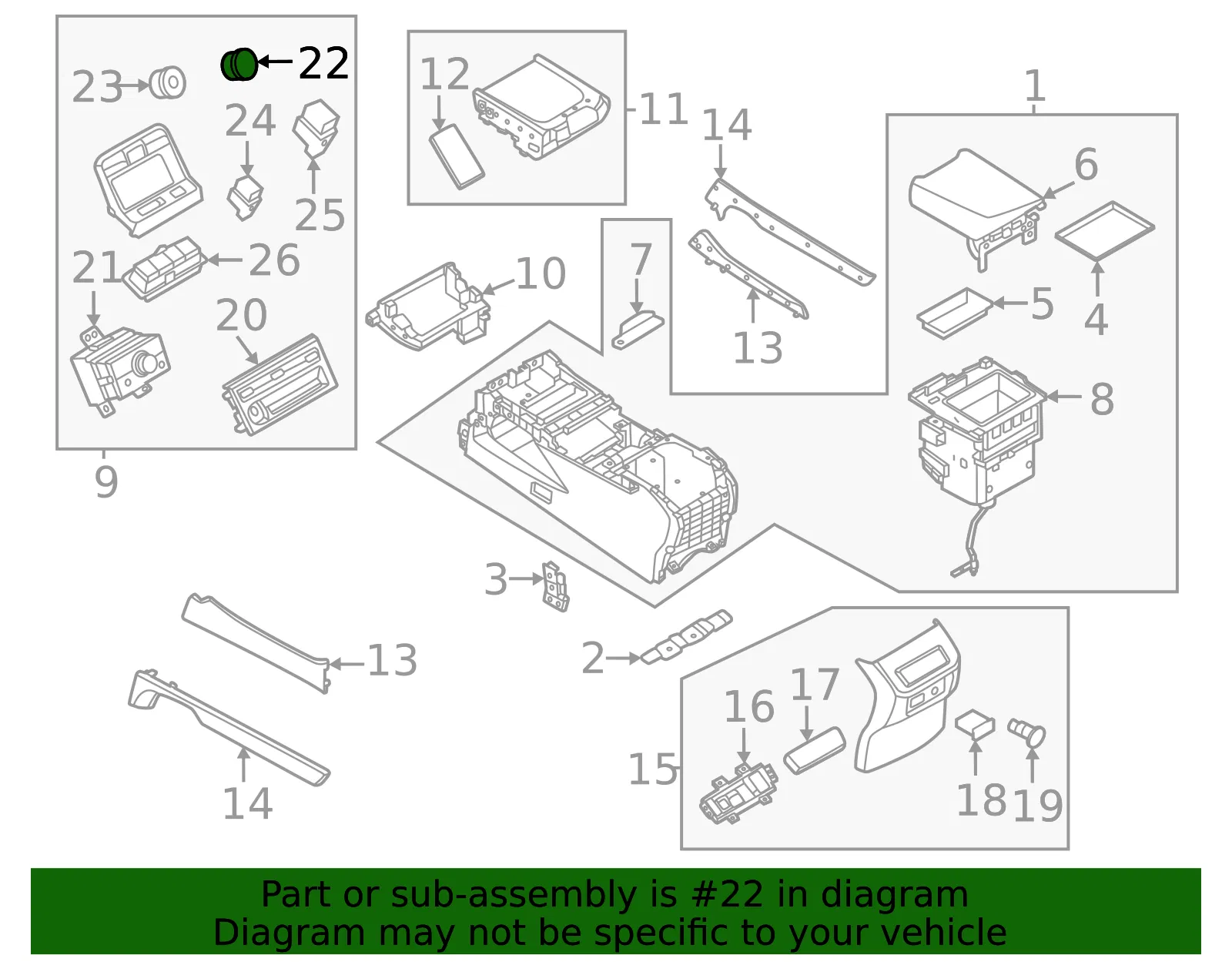 Switch - Nissan (25535-7KA4A) - view 2