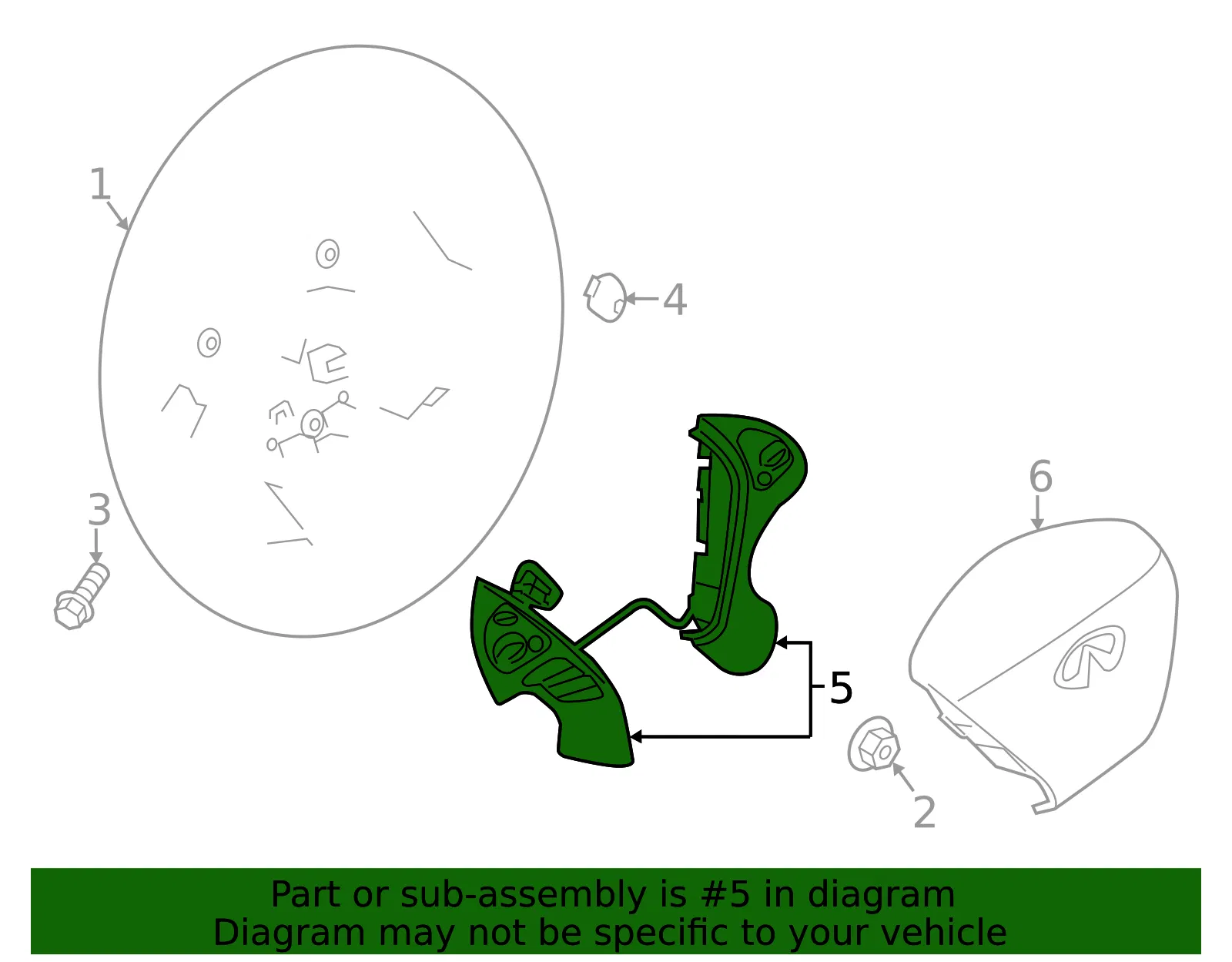 Switch Assembly - Nissan (25550-3KA2A) - view 2