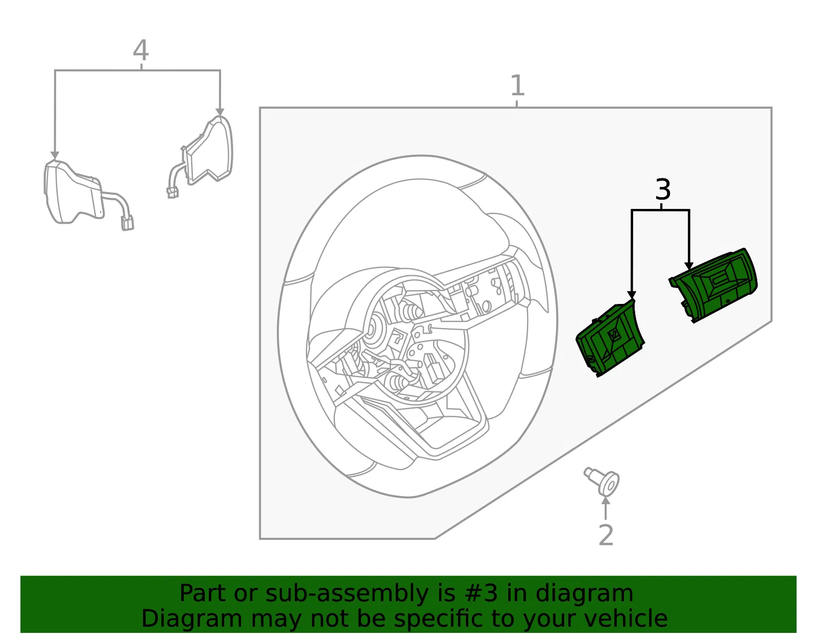 Multi Switch - Nissan (25550-4MT2C) - view 2
