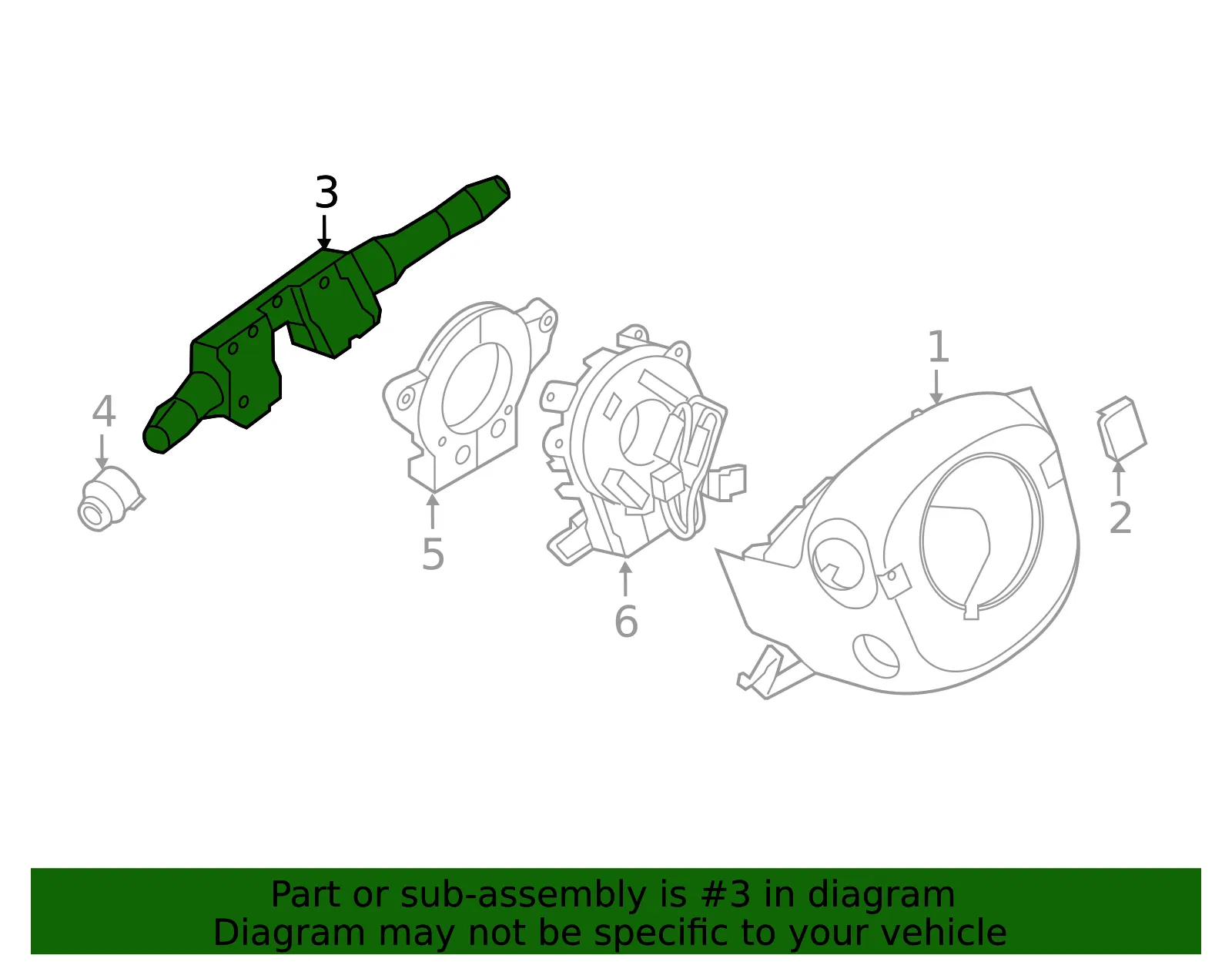 Combo Switch - Nissan (25560-3KA1D) - view 3