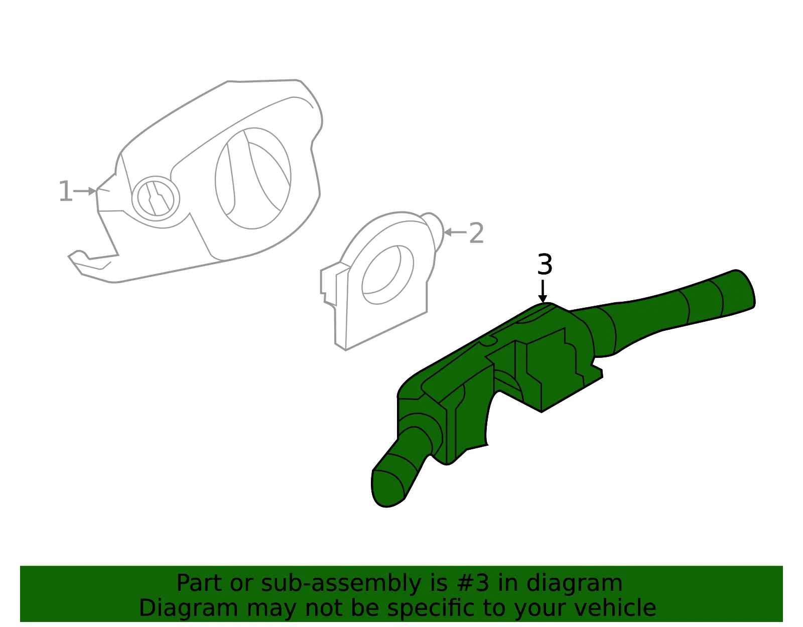 Combo Switch - Nissan (25560-3KA8E) - view 2