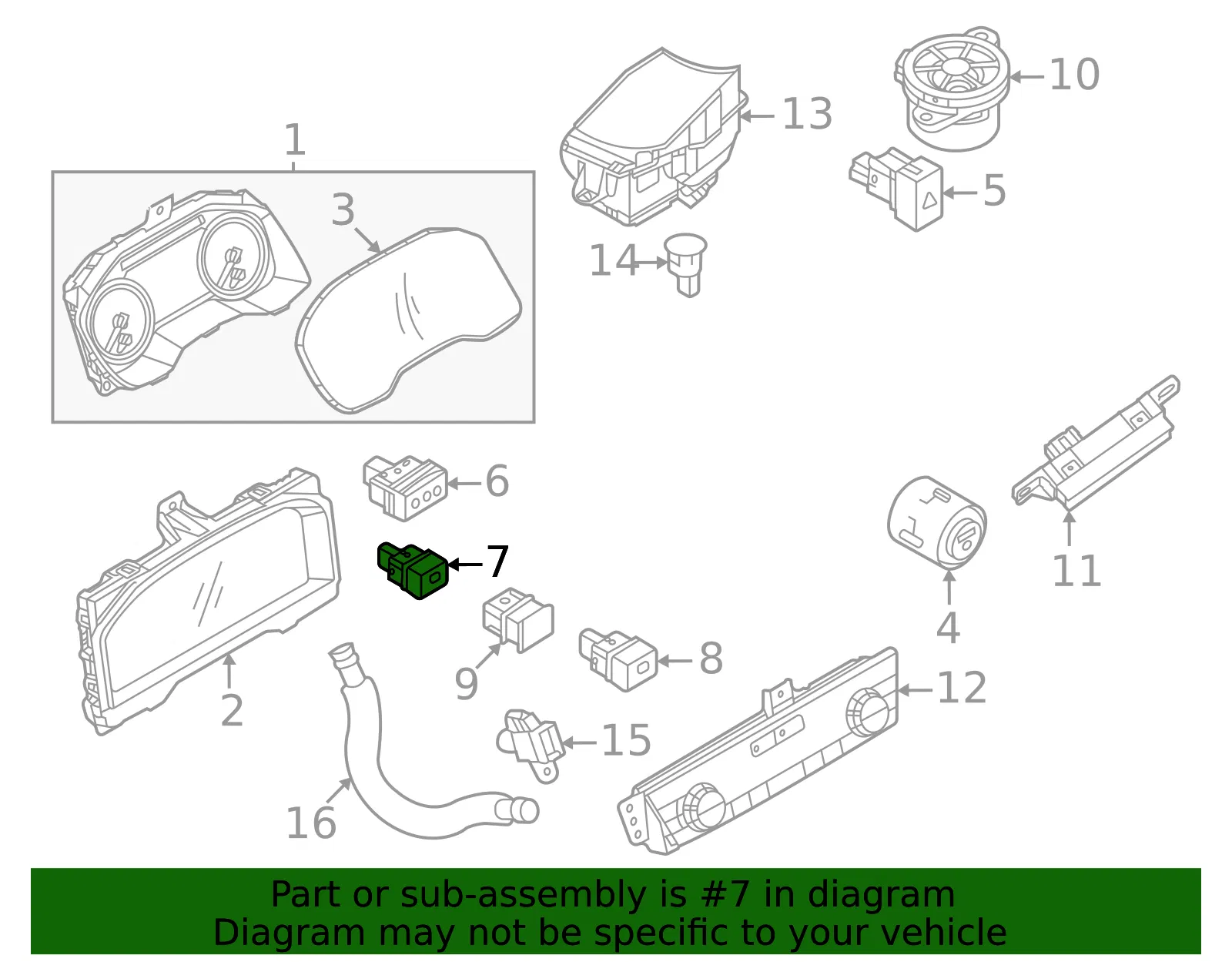 Combination Switch - Nissan (25560-6TA2A) - view 2
