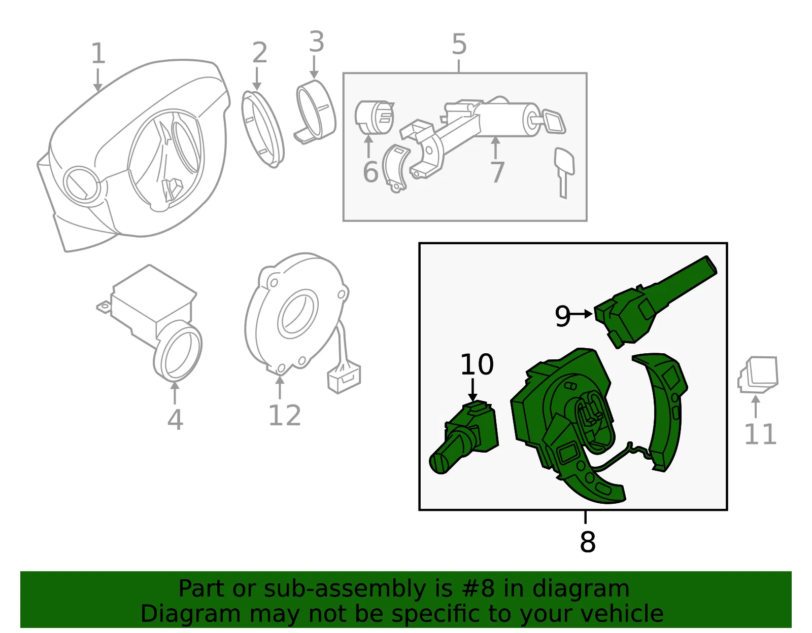 Multi-Function Switch - Nissan (25560-ET19B) - view 3