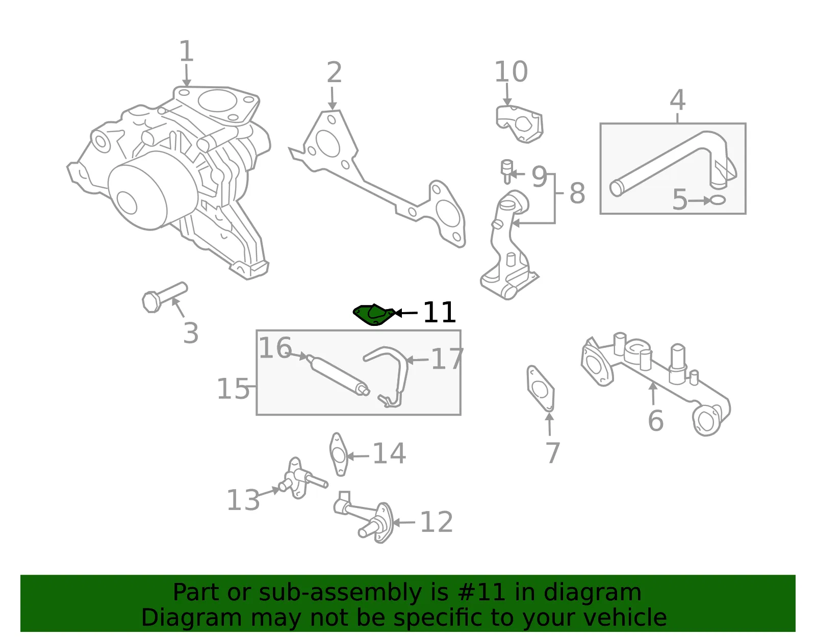 Temp Sensor Gasket - Kia (25612-39800) - view 2