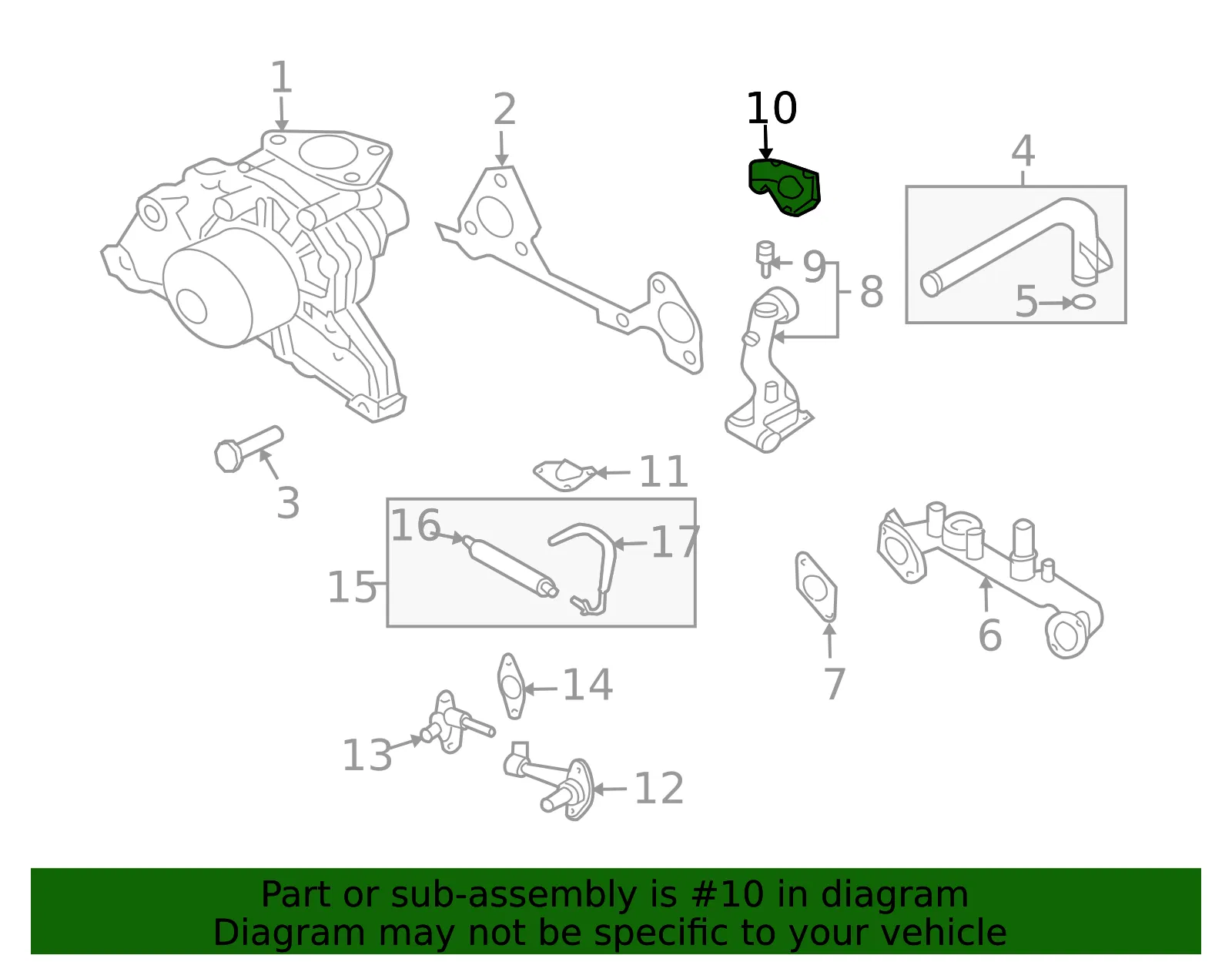 Temp Sensor Bracket - Kia (25617-39800) - view 2