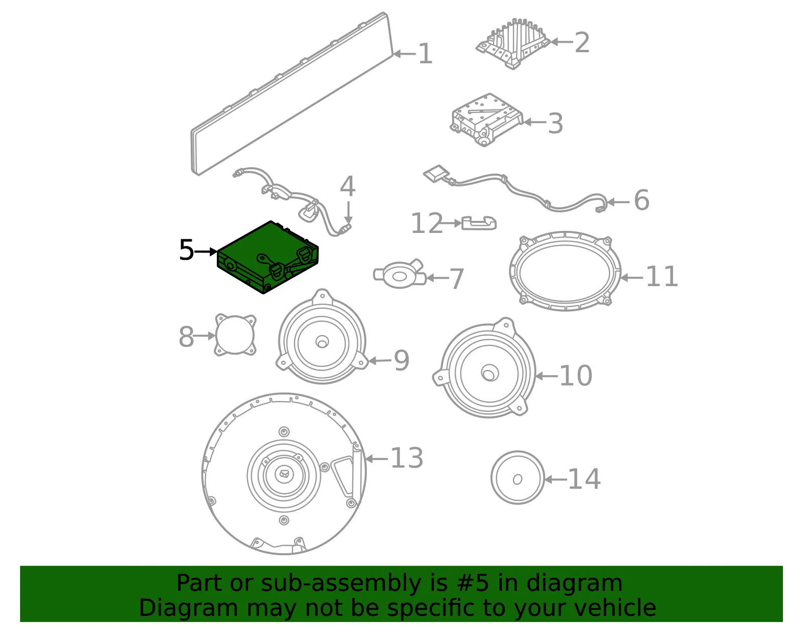 GPS Navigation Control Module - Nissan (25915-7KP1D) - view 2