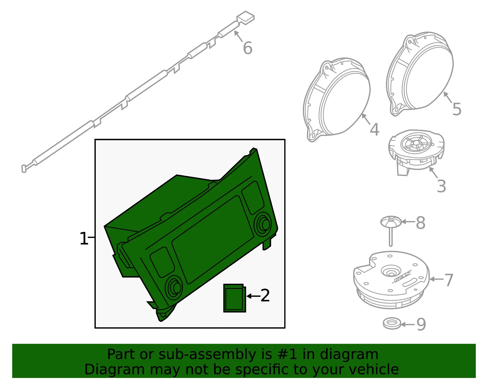 GPS Navigation Control Module - Nissan (25915-8FM0D) - view 2