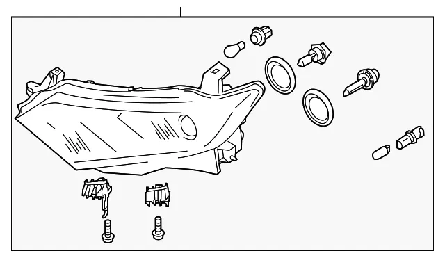 Headlamp Assembly - Passenger Side (RH) - Nissan (26010-1JR0A)