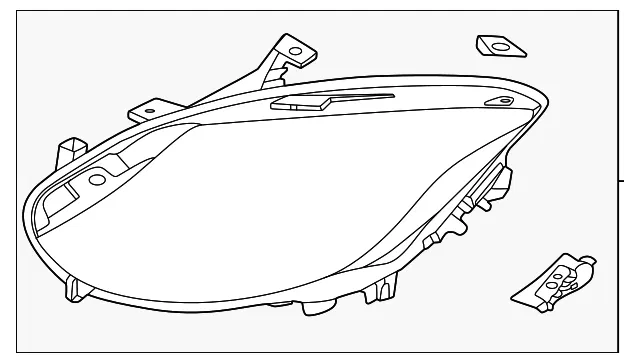 Headlamp Assembly, Right - Nissan (26010-1YE0A)