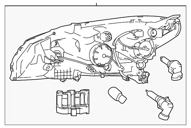 Headlamp Assembly - Passenger Side (RH) - Nissan (26010-5SA0A)