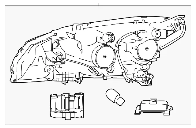 Headlamp Assembly - Nissan (26010-5SA5C)