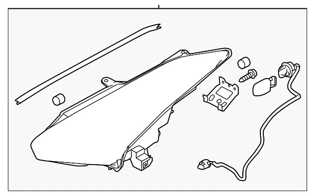 Headlamp Assembly - Passenger Side (RH) - Nissan (26010-6AV2A)