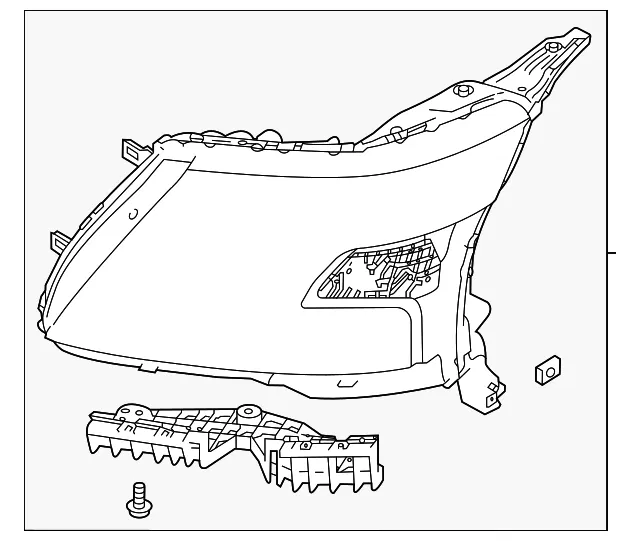 Headlight Assembly - Nissan (26010-6JL1C)