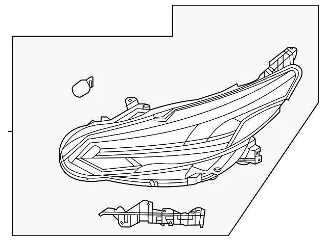 Headlight Assembly - Nissan (26010-6LY5A)