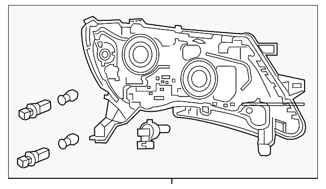 Headlamp Assembly - Passenger Side (RH) - Nissan (26010-9PF1A)
