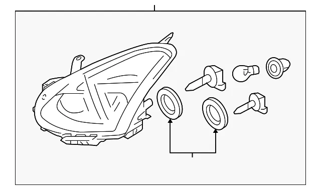 Headlamp Assembly - Passenger Side (RH) - Nissan (26010-JM70A)