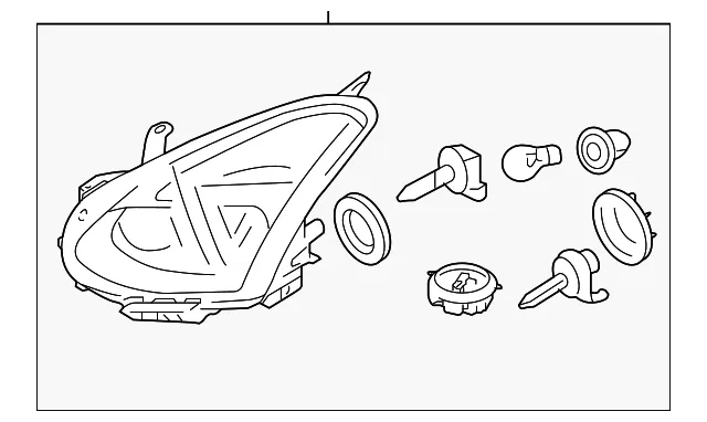 Headlamp Assembly - Passenger Side (RH) - Nissan (26010-JM72A)
