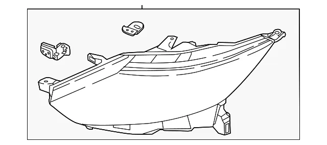 Lamp Housing - Passenger Side (RH) - Nissan (26025-6MA5A)